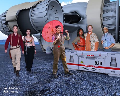 Mal and the crew loading cargo